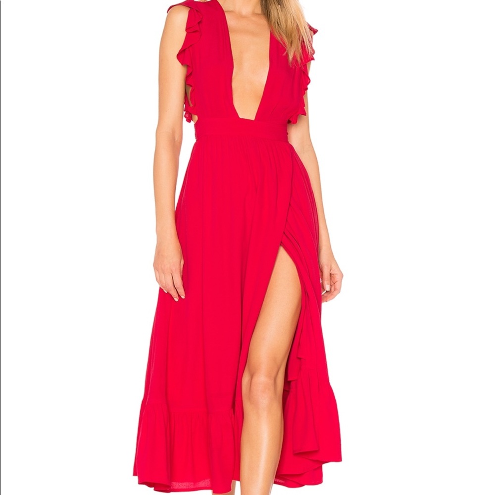 Majorelle Red Mistwood Dress